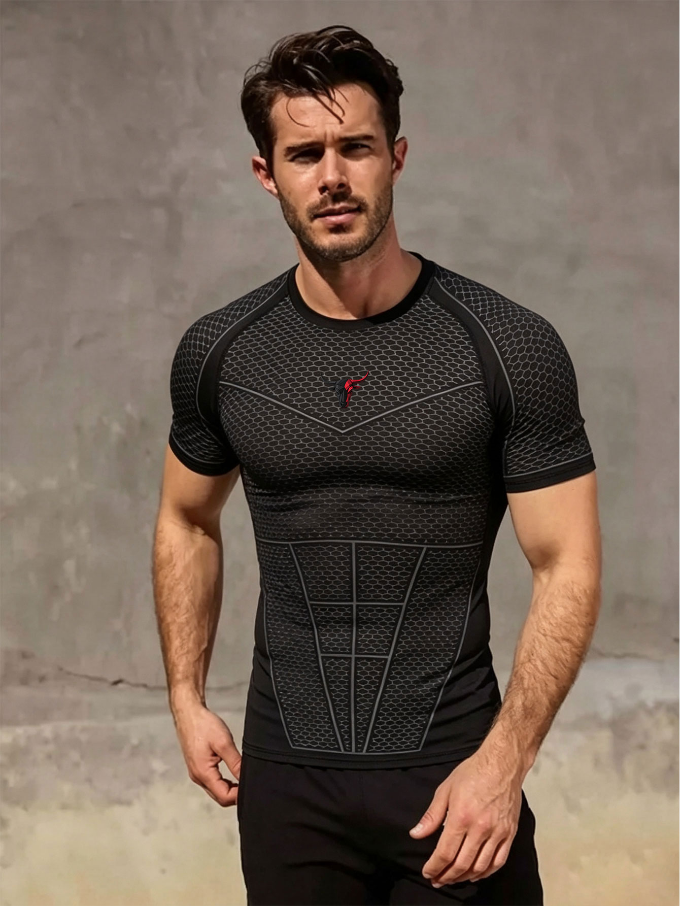 Gym Hub Printed Men's Compress - Outdoor Sport.Hub review and price