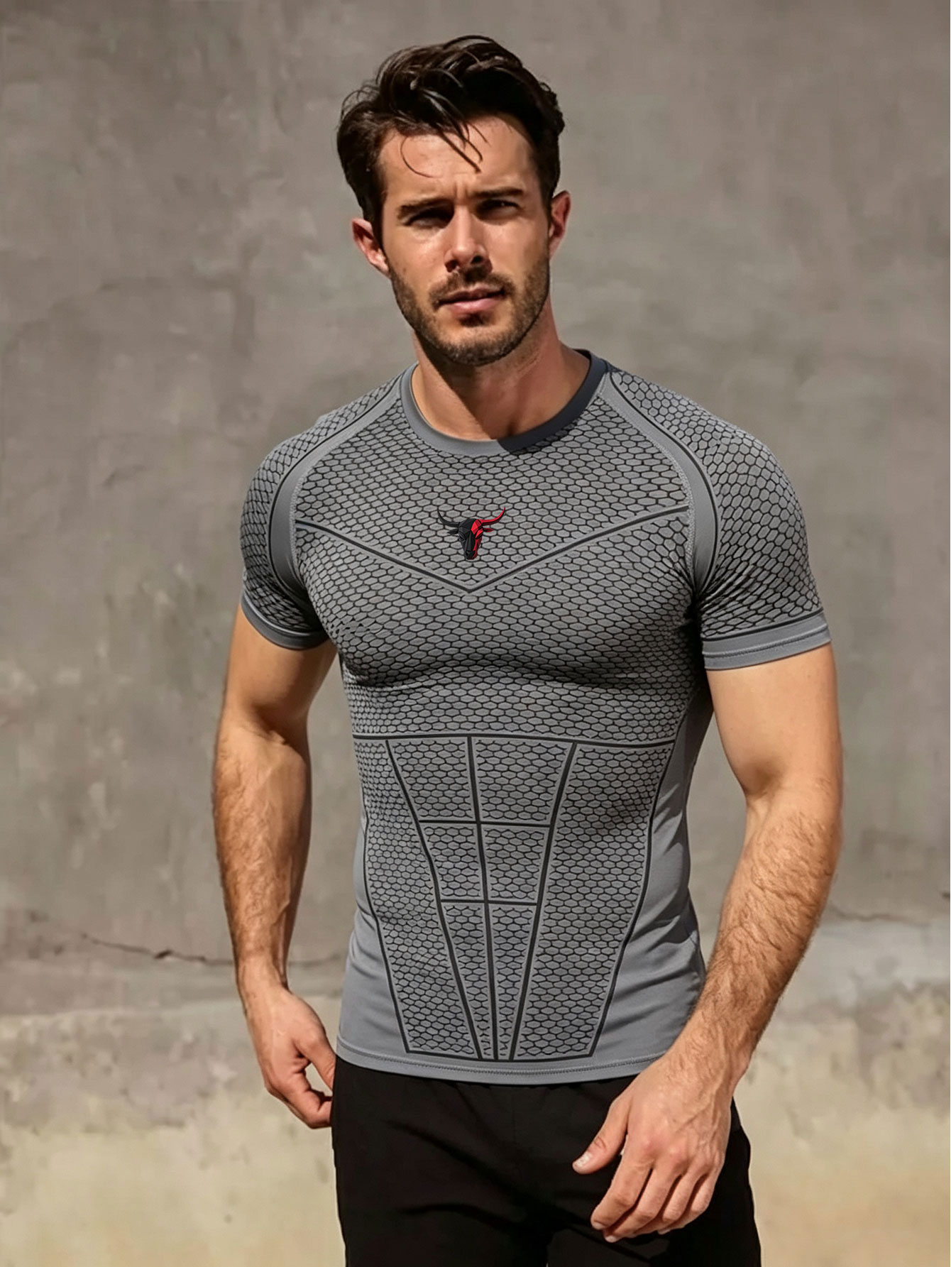 Gym Hub Printed Men's Compress - Outdoor Sport.Hub review and price