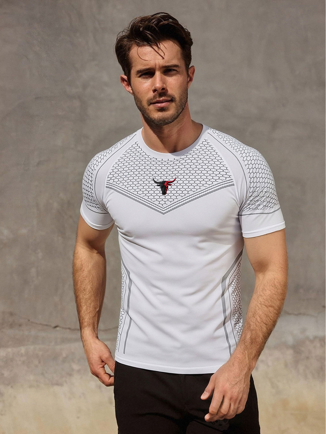 Gym Hub Printed Men's Compress - Outdoor Sport.Hub review and price