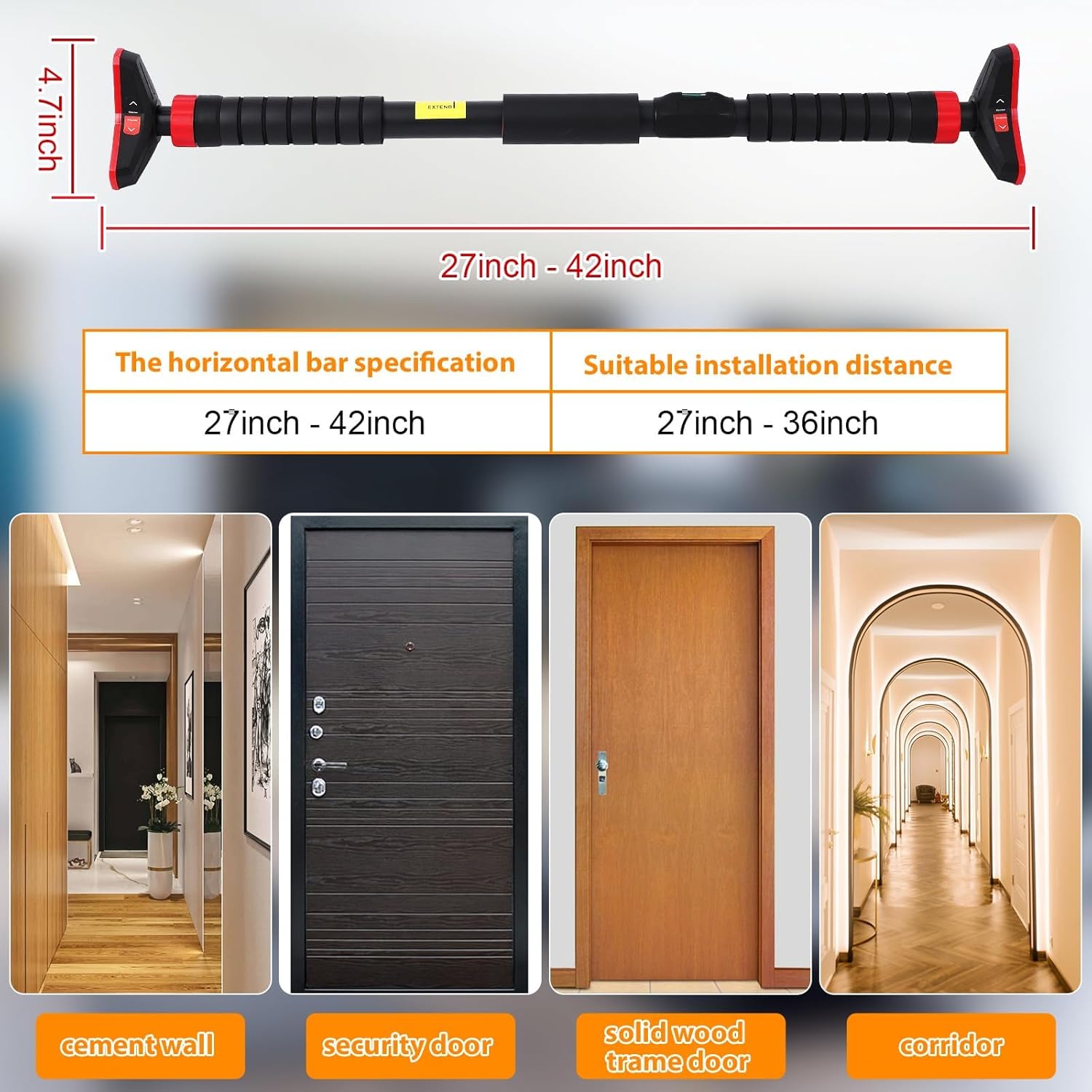 Pull-Up Bar,Chin Up Bar for Do - Outdoor Sport Bar review and price