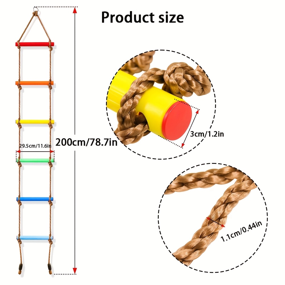 1pc Colorful Kid Climbing Ladd - Outdoor Sport Activities For Kids review and price