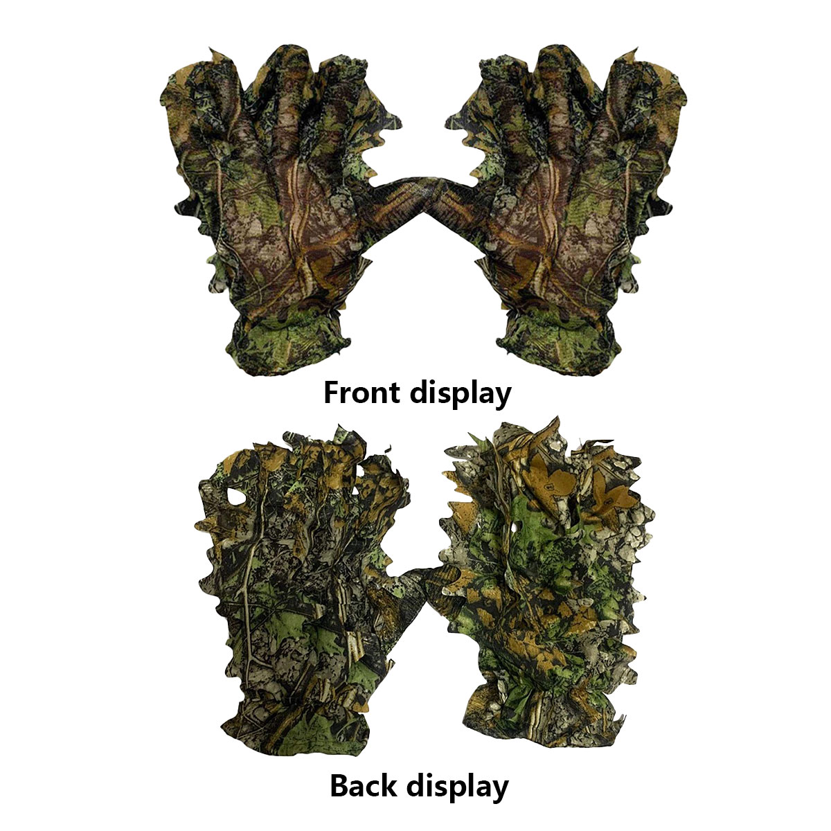 3D Camouflage Leaf Hunting Glo - Outdoor Sport Gloves review and price